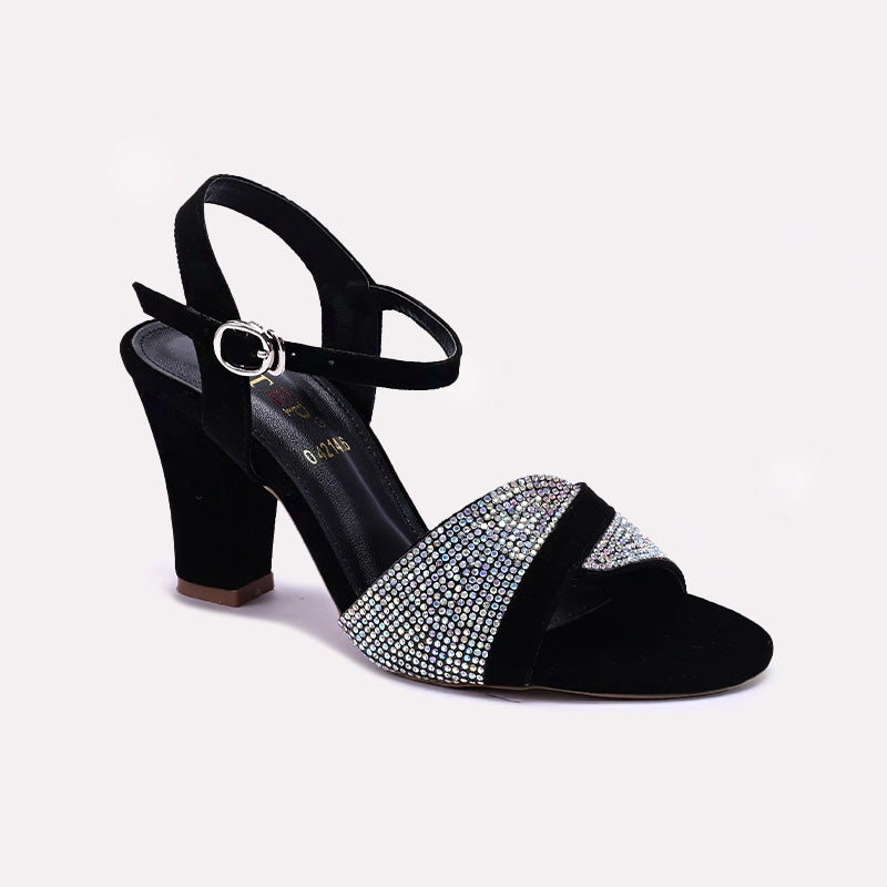 Black Fancy Sandals