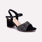 Black Fancy Sandals 0421457