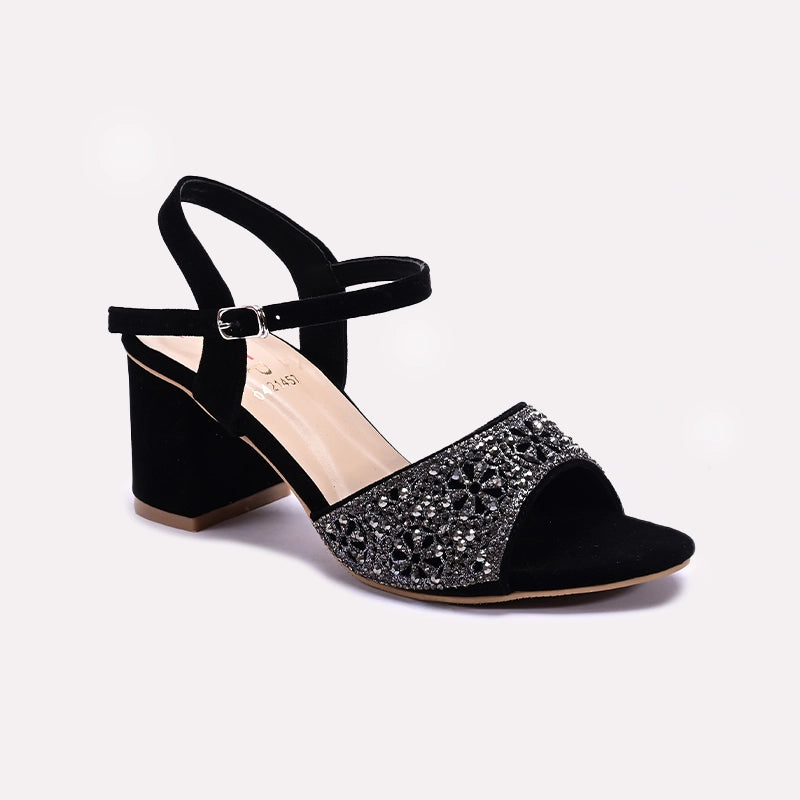 Black Fancy Sandals 0421457