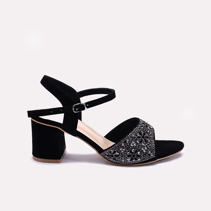 Black Fancy Sandals 0421457