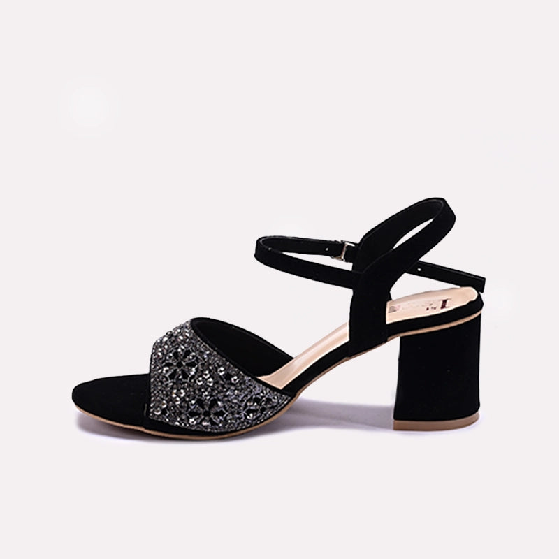 Black Fancy Sandals 0421457