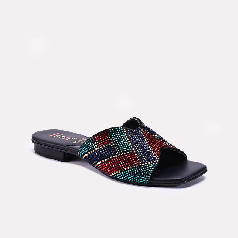 Black Fancy Slippers