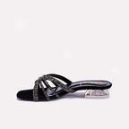 Black Fancy Slippers for Women