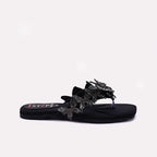 Black Fancy Slippers