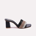 Black Fancy Slippers for Women 0413168