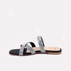 Black Flat Fancy Slippers for Women