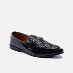 black formal glossy shoes for men