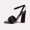 Black High Heel Fancy Sandals for Women