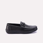 Mens Black Horsebit Comfy Loafers