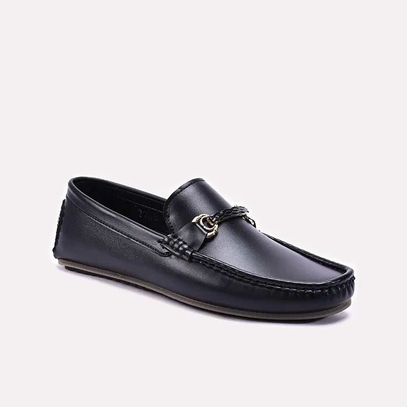 Black Horsebit Loafers