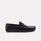 Mens Black Horsebit Loafers