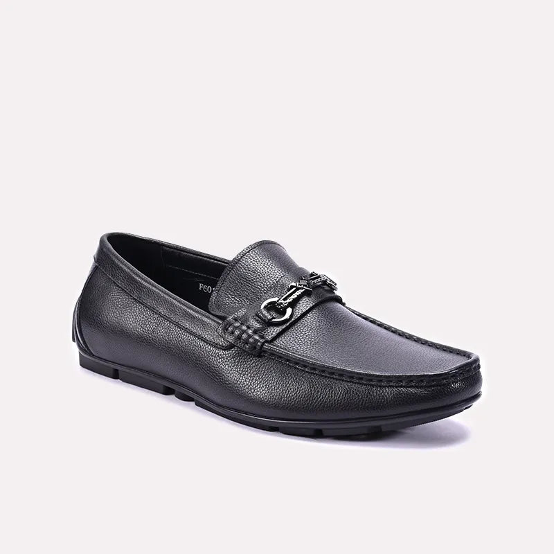 Black Horsebit Loafers