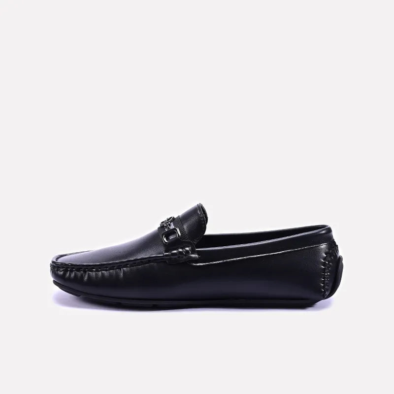 Black Horsebit Loafers For Men 0130798