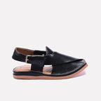 Black Kaptan Peshawari Sandal 0140742