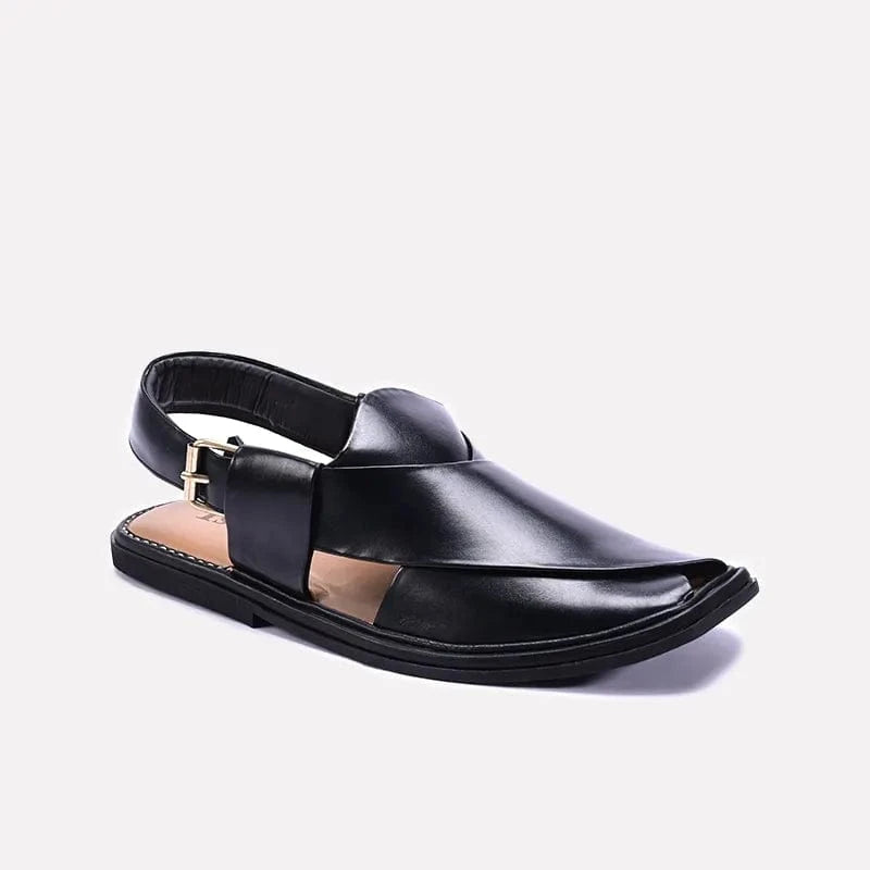 Black Kaptan Peshawari Sandal 0140744