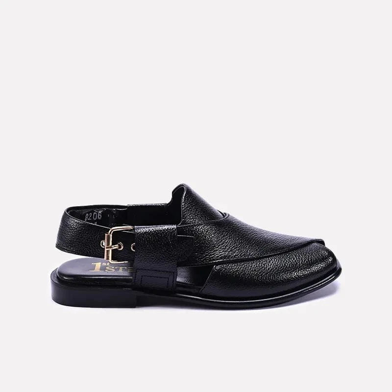 Black Kaptan Peshawari Sandal 0141075