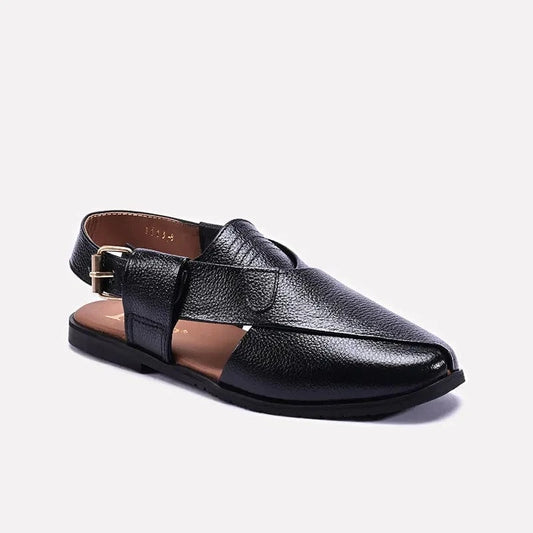 Black Kaptan Peshawari Sandal 0141128