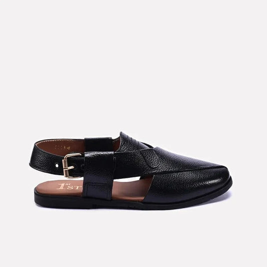 Black Kaptan Peshawari Sandal 0141128
