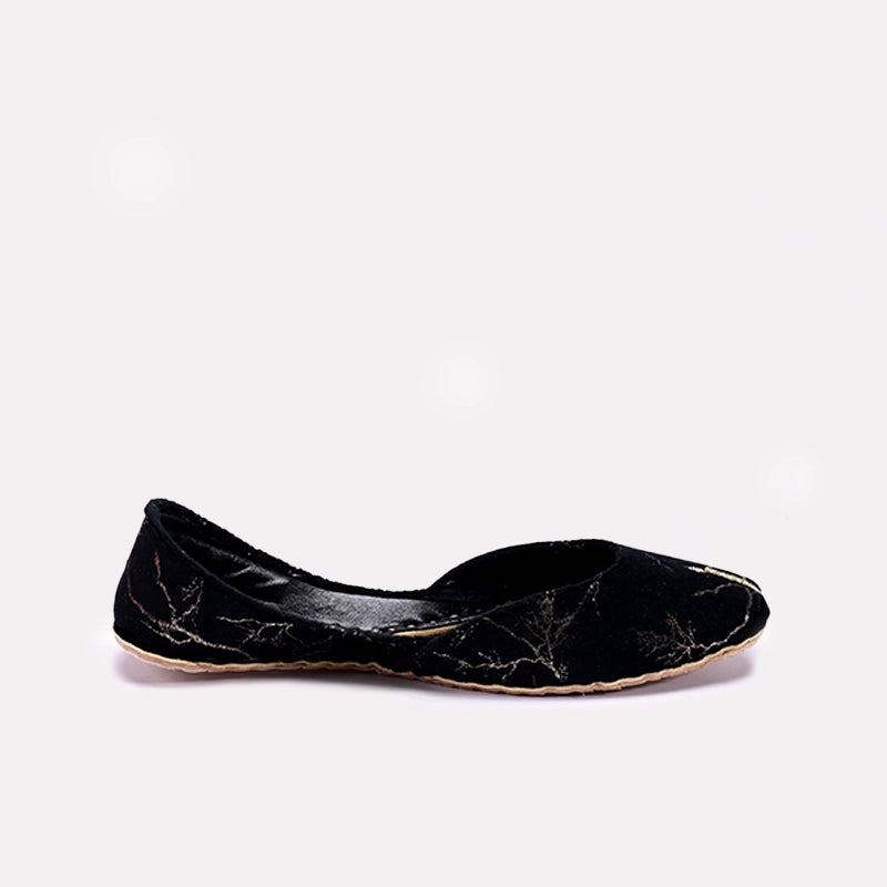 Womens Black Khussa