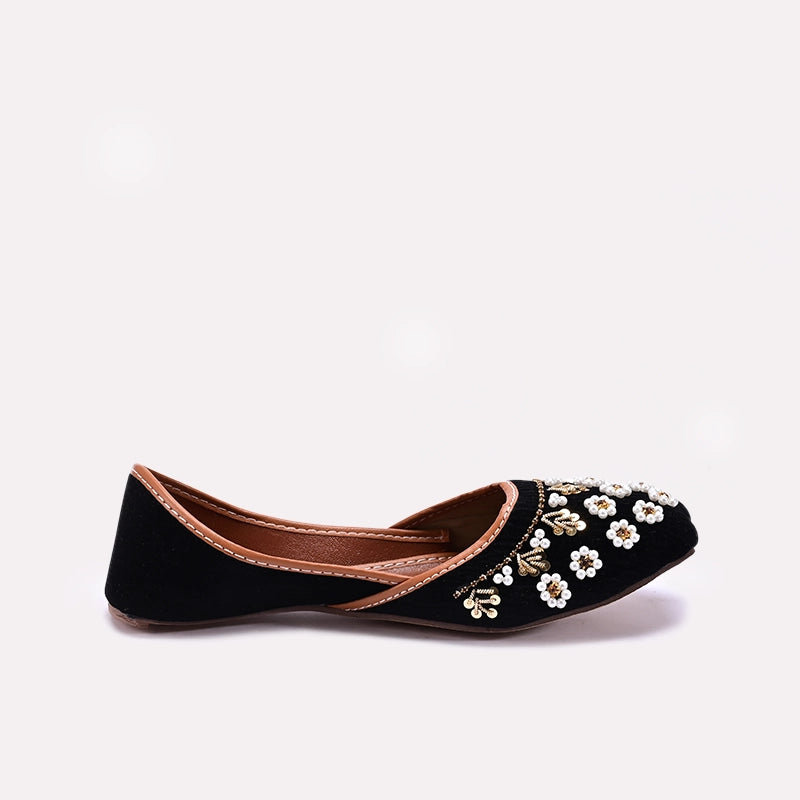 Womens Black Khussa