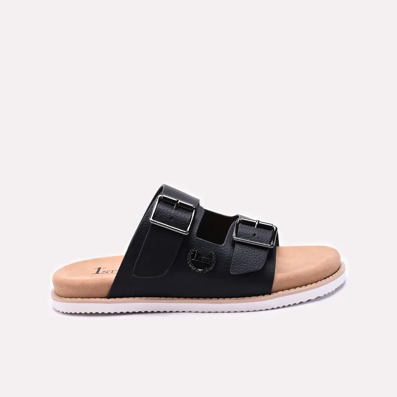 Black Casual Slippers