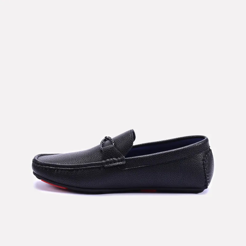 Black Modern Loafers For Men 0130954