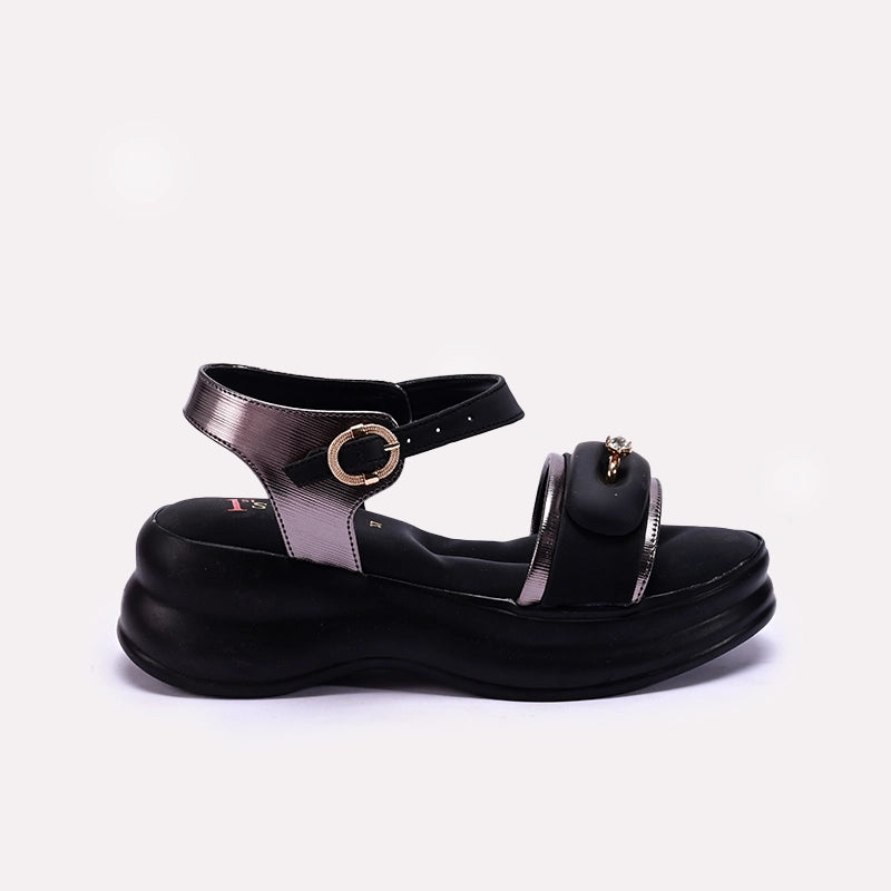 Womens Black Platform Sandals
