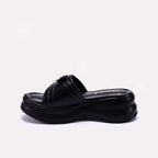 Black Platform Slippers for Women