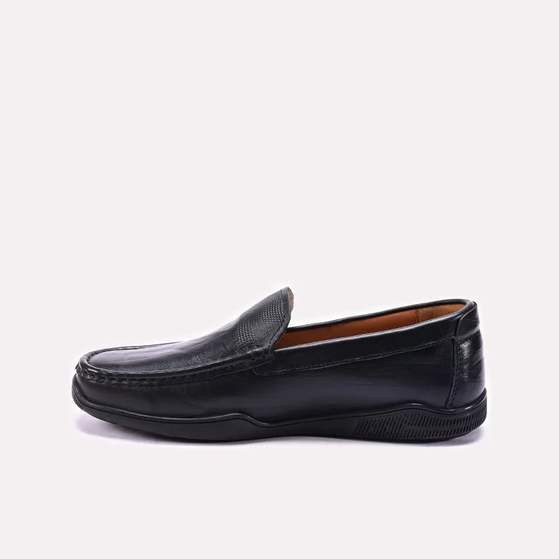Black Slip on Loafers for Men
