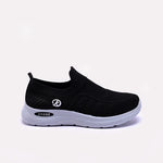 Womens Black Slip On Sneakers