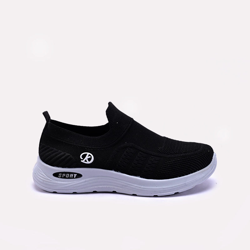 Womens Black Slip On Sneakers