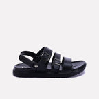 Black Soft Buckle Sandals For Men 0141014