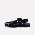 Black Soft Buckle Sandals For Men 0141014