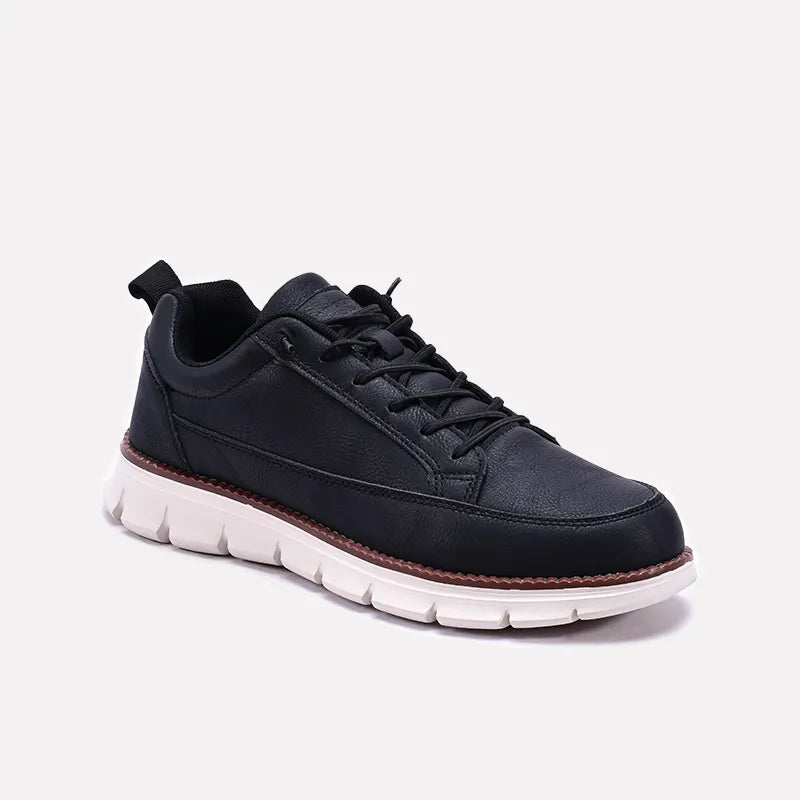 Black Soft Sole Sneakers Men 0120542