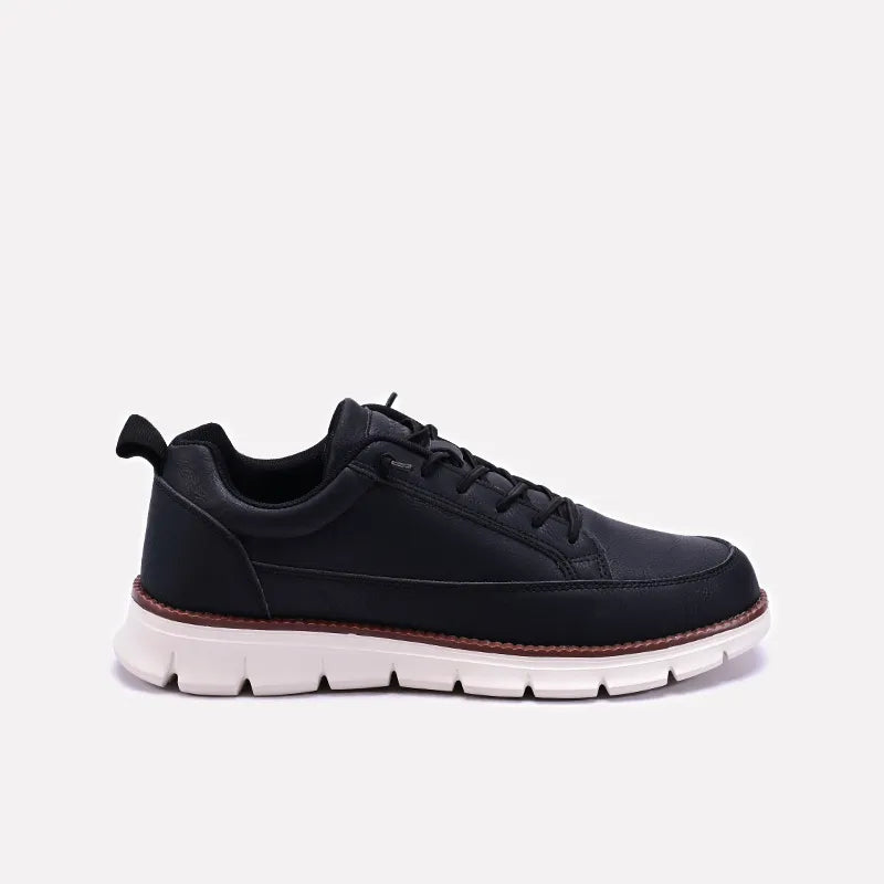 Black Soft Sole Sneakers Men 0120542