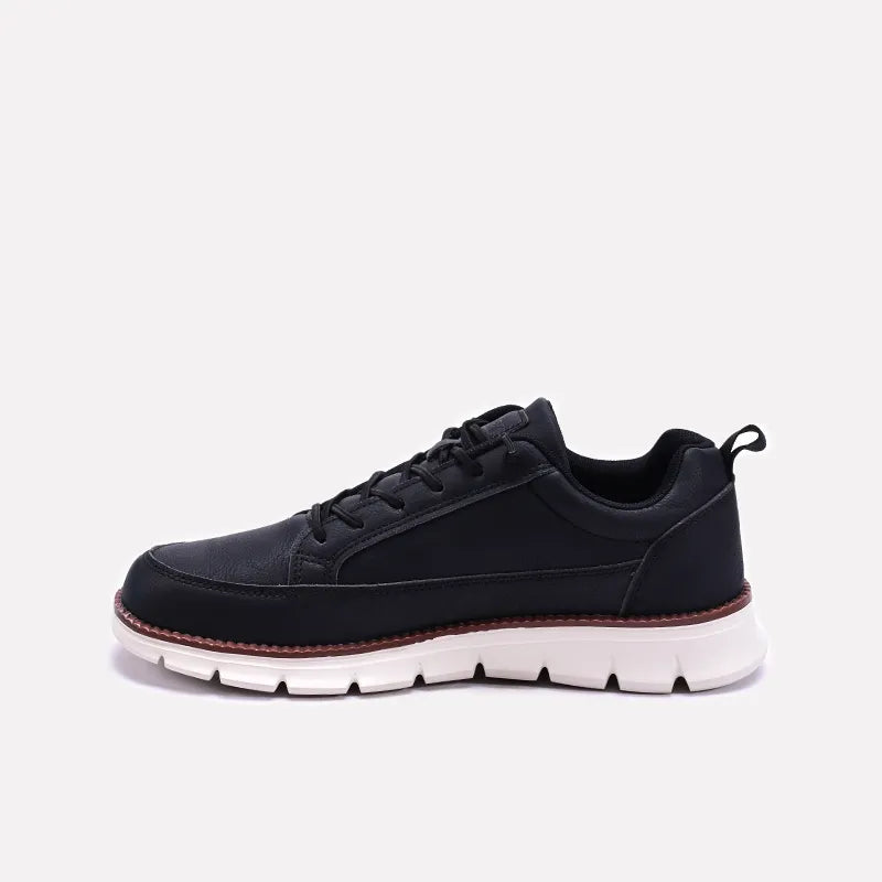 Black Soft Sole Sneakers Men 0120542