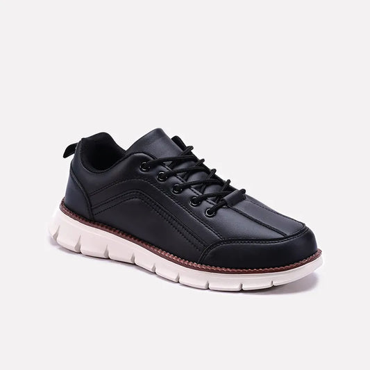 Black Soft Sole Sneakers Men 0120543