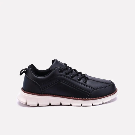 Black Soft Sole Sneakers Men 0120543
