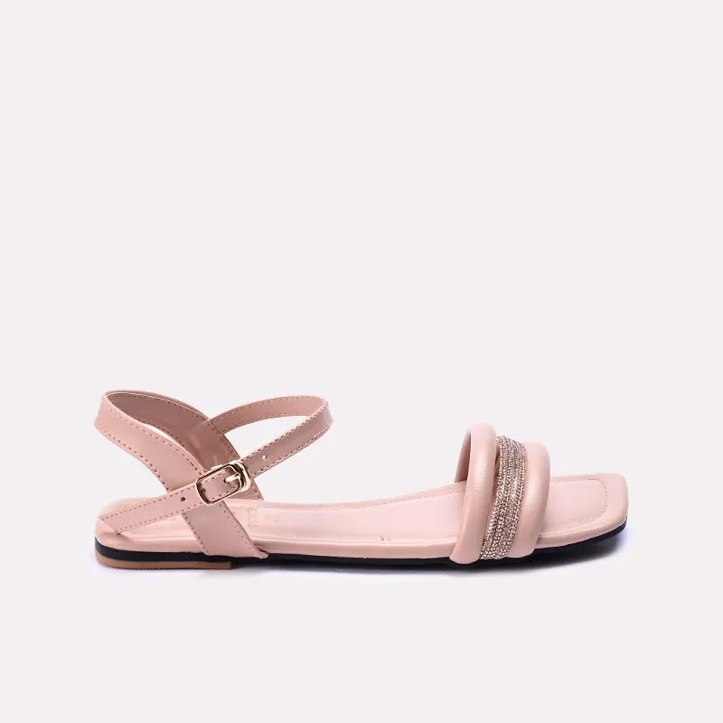 blair womens peach fancy flat sandals