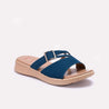 Blue Casual Slippers