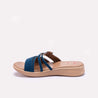 Blue Casual Slippers for Women
