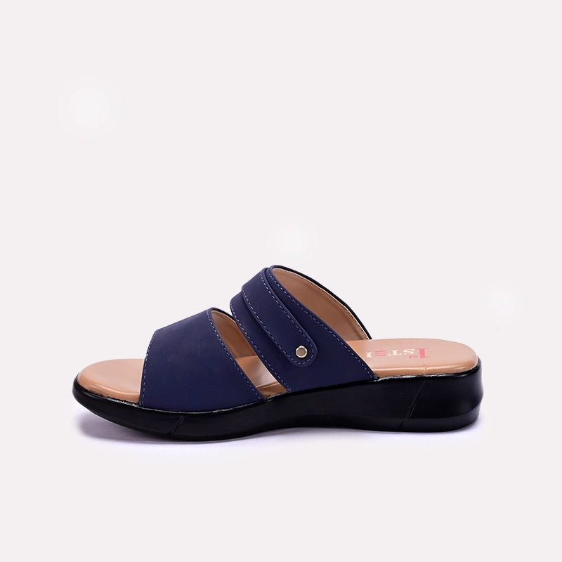 Blue Casual Slippers for Women
