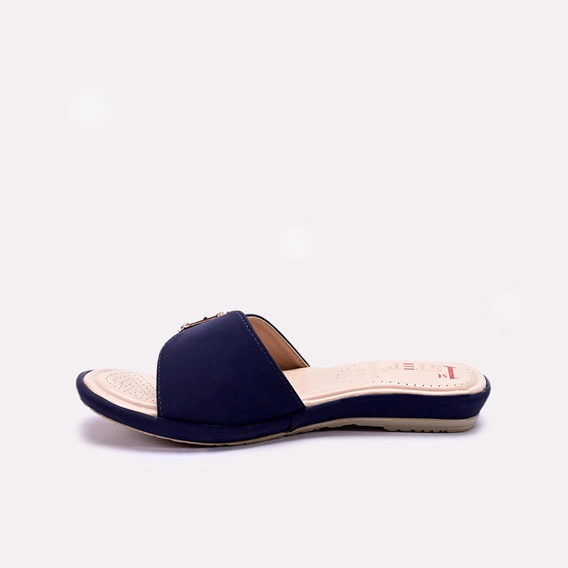 Blue Casual Slippers for Women
