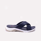 Womens Blue Comfy Casual Slippers