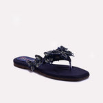 Blue Fancy Slippers For Women