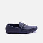 Blue Perforated Horsebit Loafers 0130941