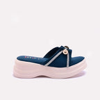 Blue Platform Fancy Slippers 0413162