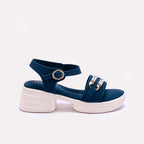 Womens Blue Platform Sandals