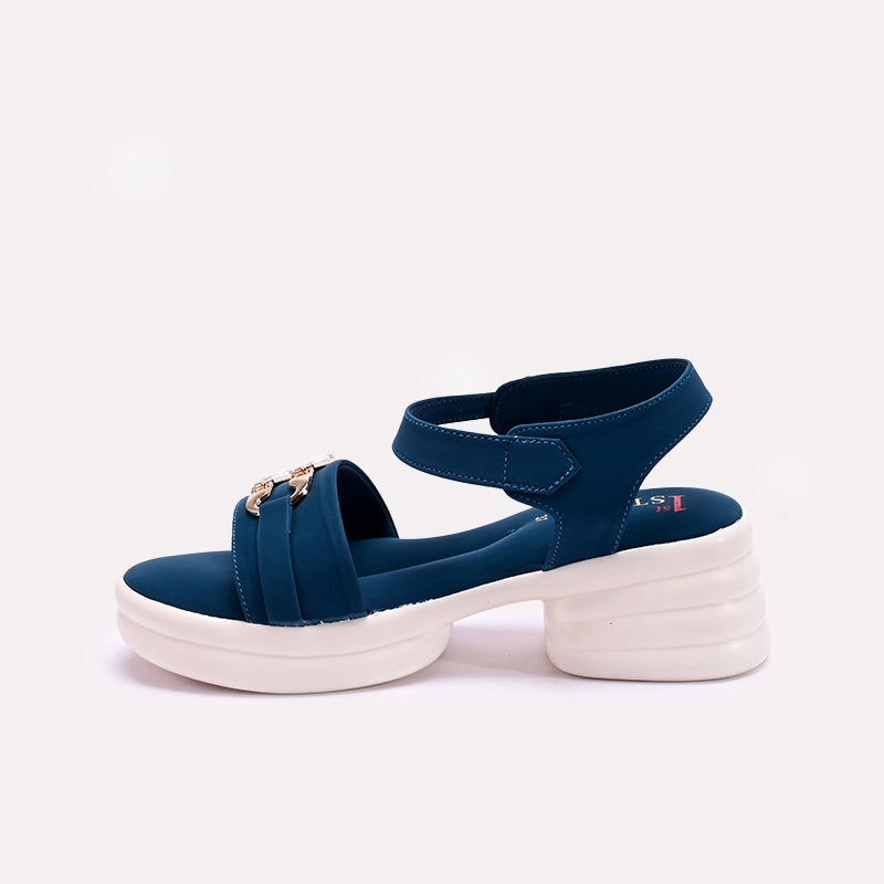 Blue Platform Sandals for Women