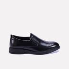 bramley mens black slip on formal shoes